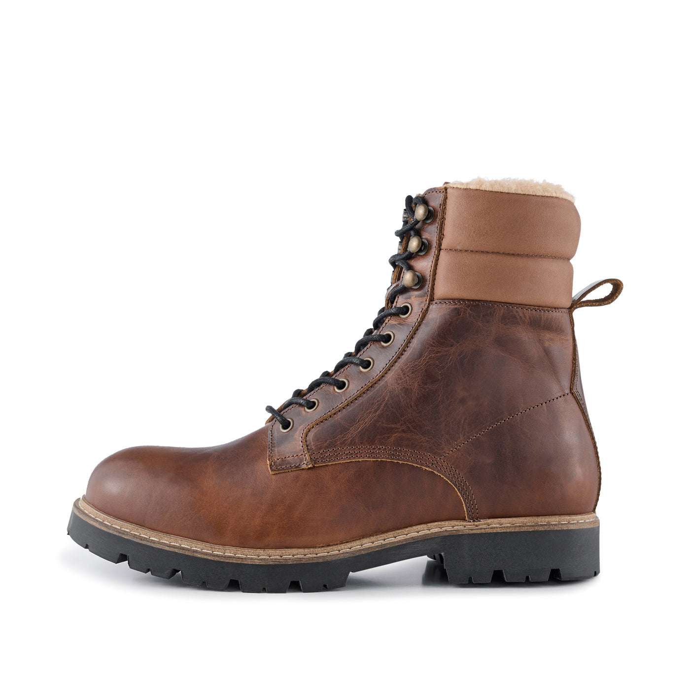 Warm hot sale leather boots