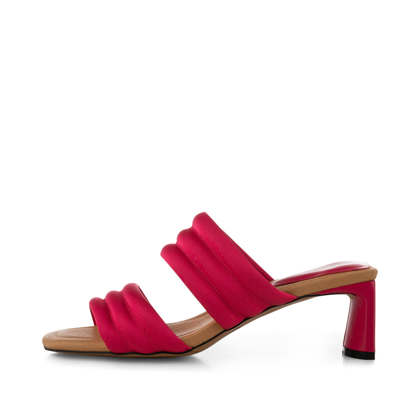 Sylvi heel textile - PINK SATIN – SHOE THE BEAR - COM