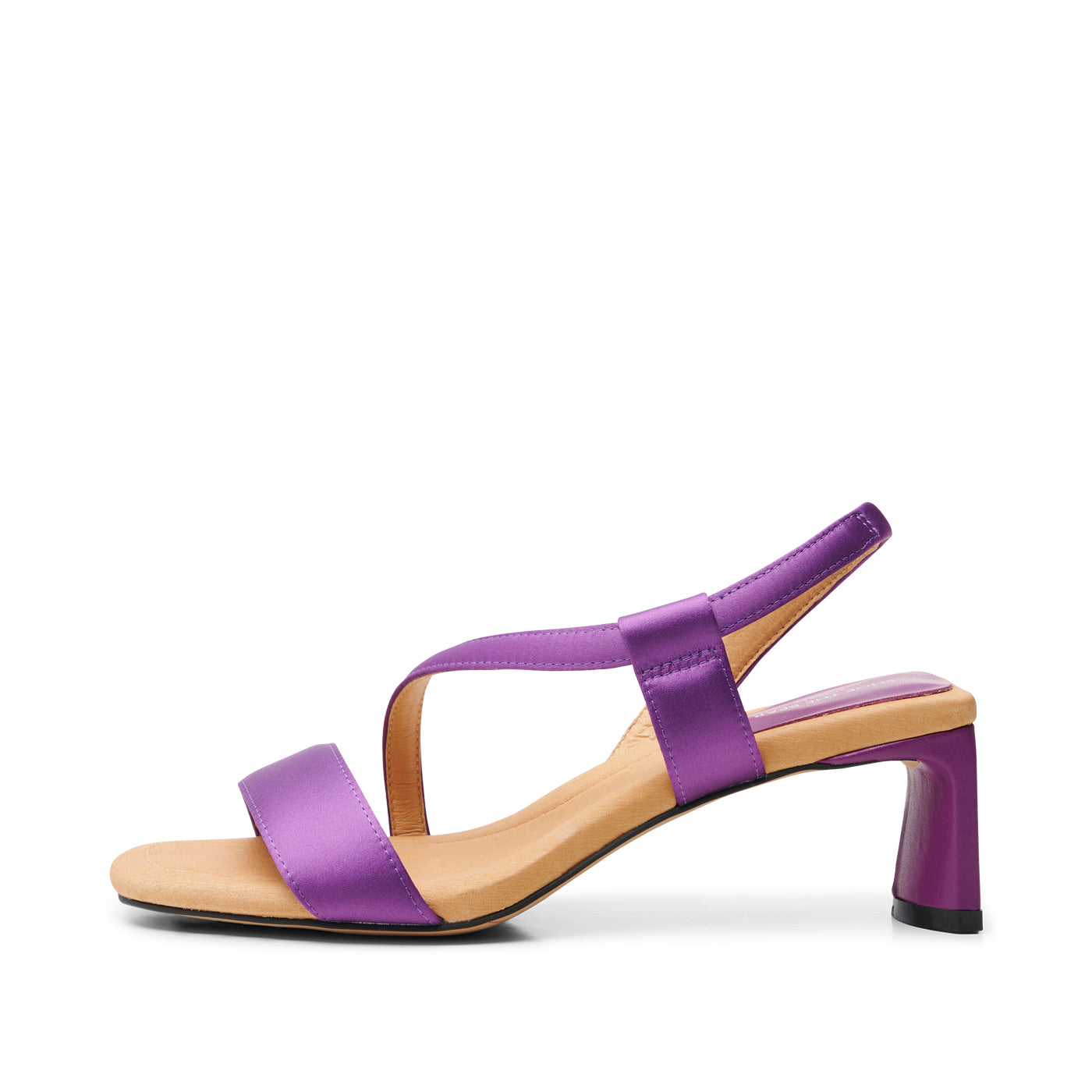 Sylvi sandal satin - VIOLET SATIN – SHOE THE BEAR - COM