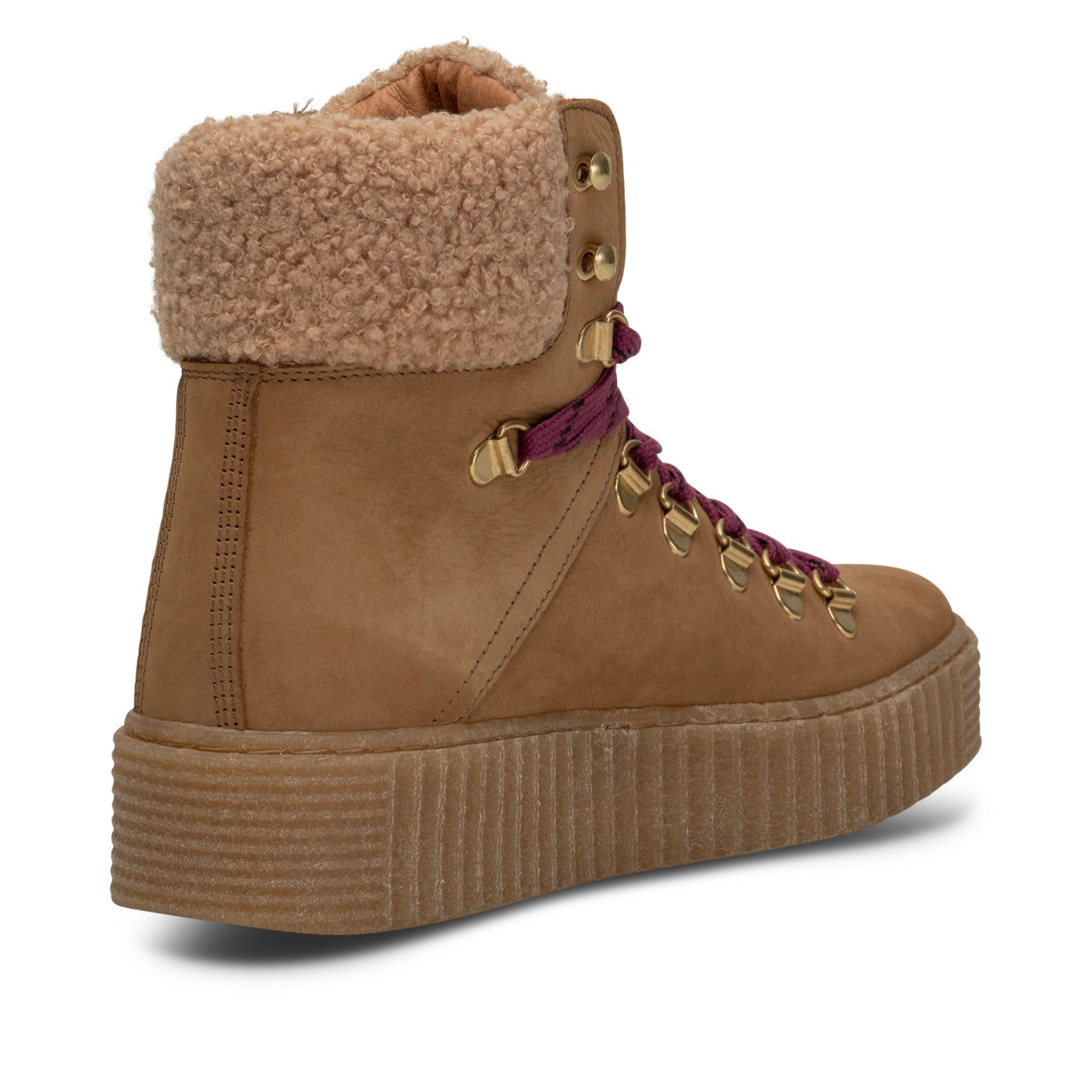 SHOE THE BEAR WOMENS Agda Boot Nubuck Leather Boots 153 CAMEL