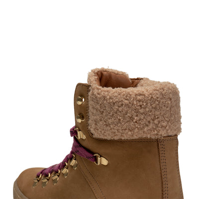 SHOE THE BEAR WOMENS Agda Boot Nubuck Leather Boots 153 CAMEL