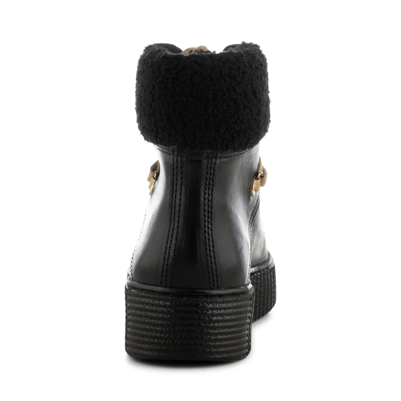 Agda boot leather warm - BLACK – SHOE BEAR - COM