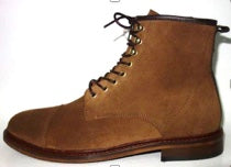 SHOE THE BEAR MENS Cutis Burnish Suede Lace Up Boot Boots 135 TOBACCO