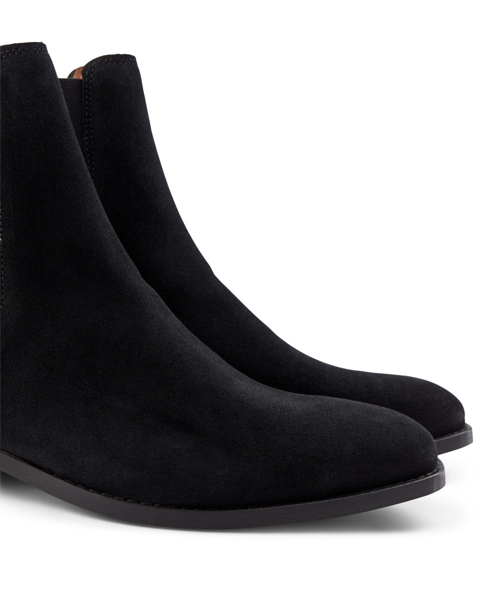 SHOE THE BEAR MENS Eli chelsea boot suede Boots 110 BLACK