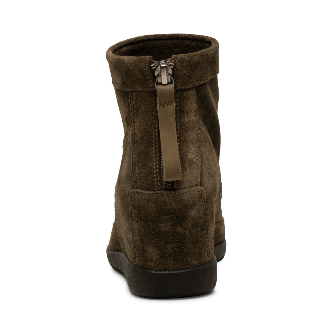 Emmy Suede Wedge DARK OLIVE/DARK OLIVE – SHOE THE BEAR COM