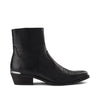 SHOE THE BEAR MENS Enzo Leather Biker Boot Ankle Boots 110 BLACK