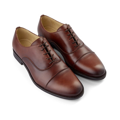 SHOE THE BEAR MENS Harry Leather Oxford Shoes 130 BROWN