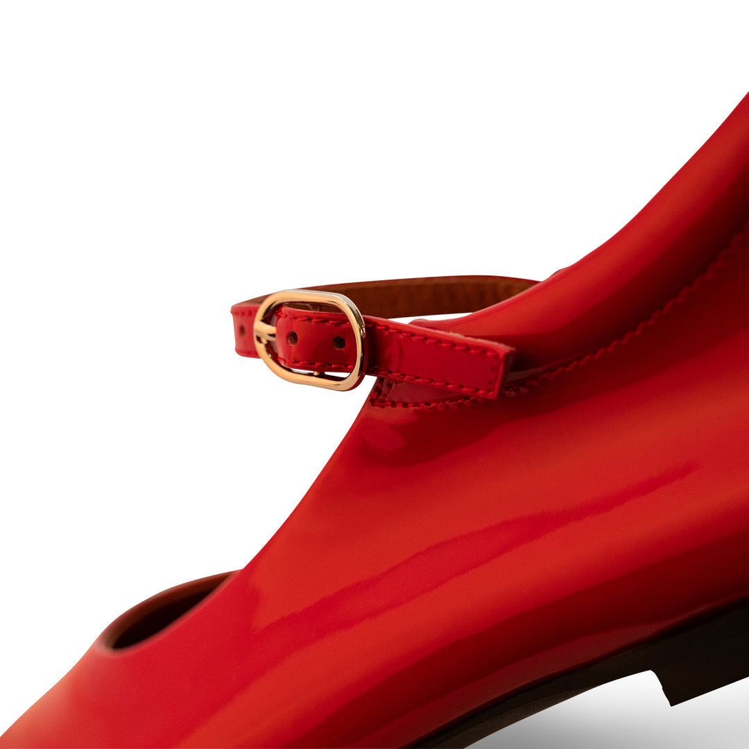Maya patent ballerina - Fire Red – SHOE THE BEAR - COM