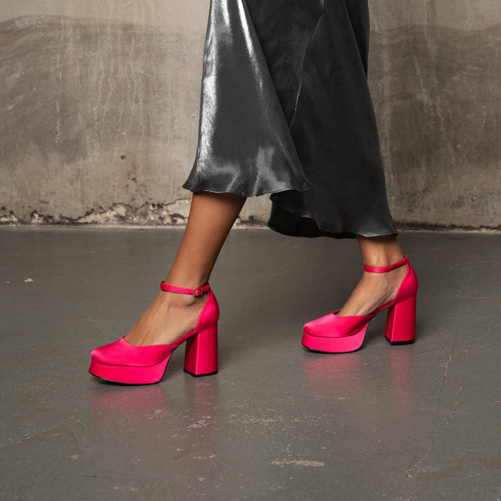 Priscilla Plateau Heel PINK – SHOE THE BEAR COM