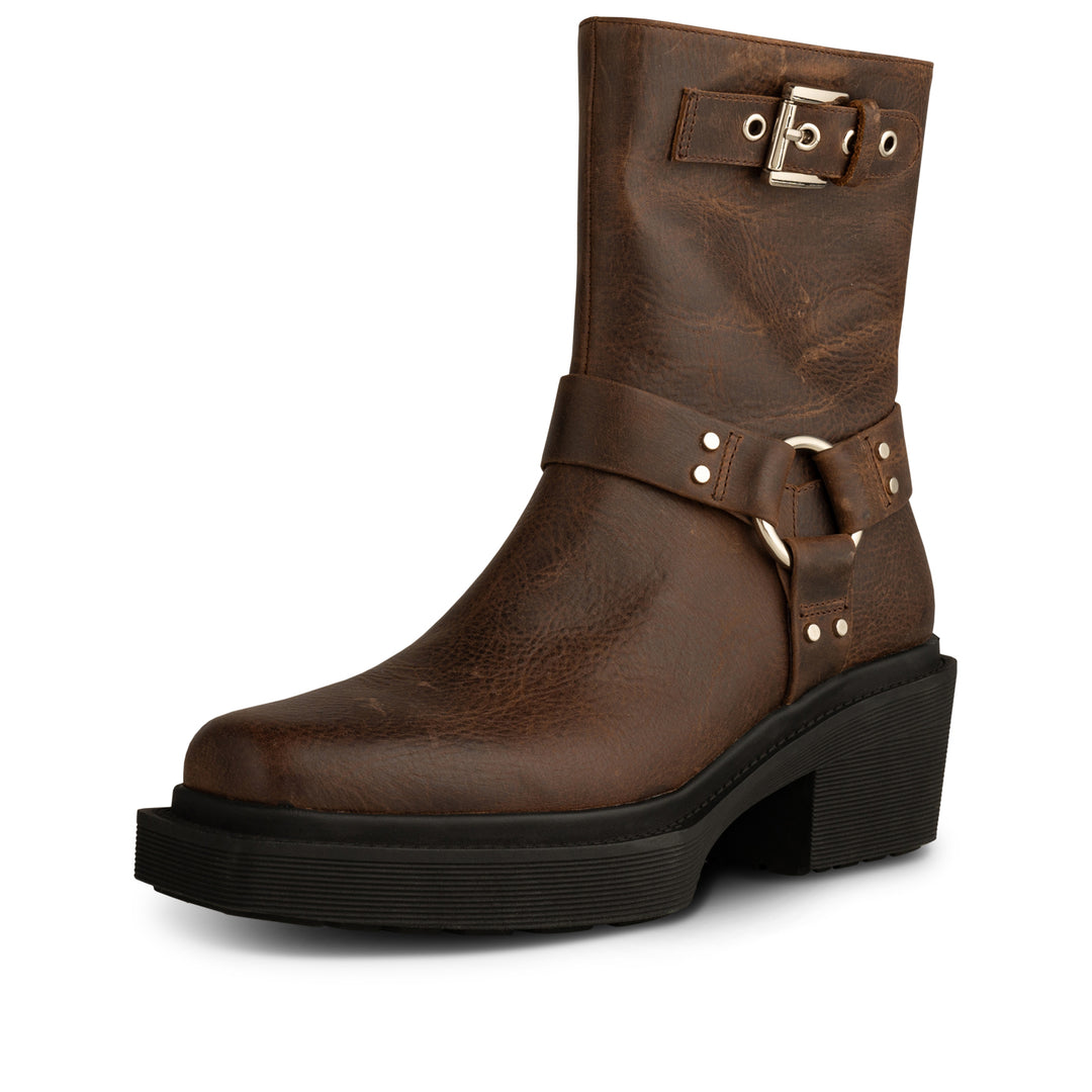 ミドルブーツ YASE 65cm Air Commando Sole Horsehide Boots Brown ミドルブーツ YASE 65cm Air Commandosole Horsehide Boots