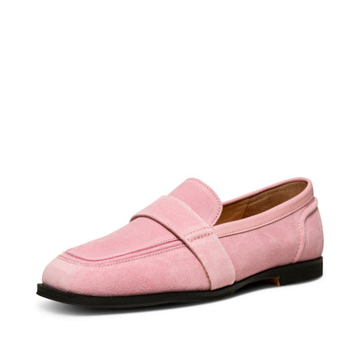 SHOE THE BEAR WOMENS Erika saddle loafer suede Loafers 761 Soft Pink