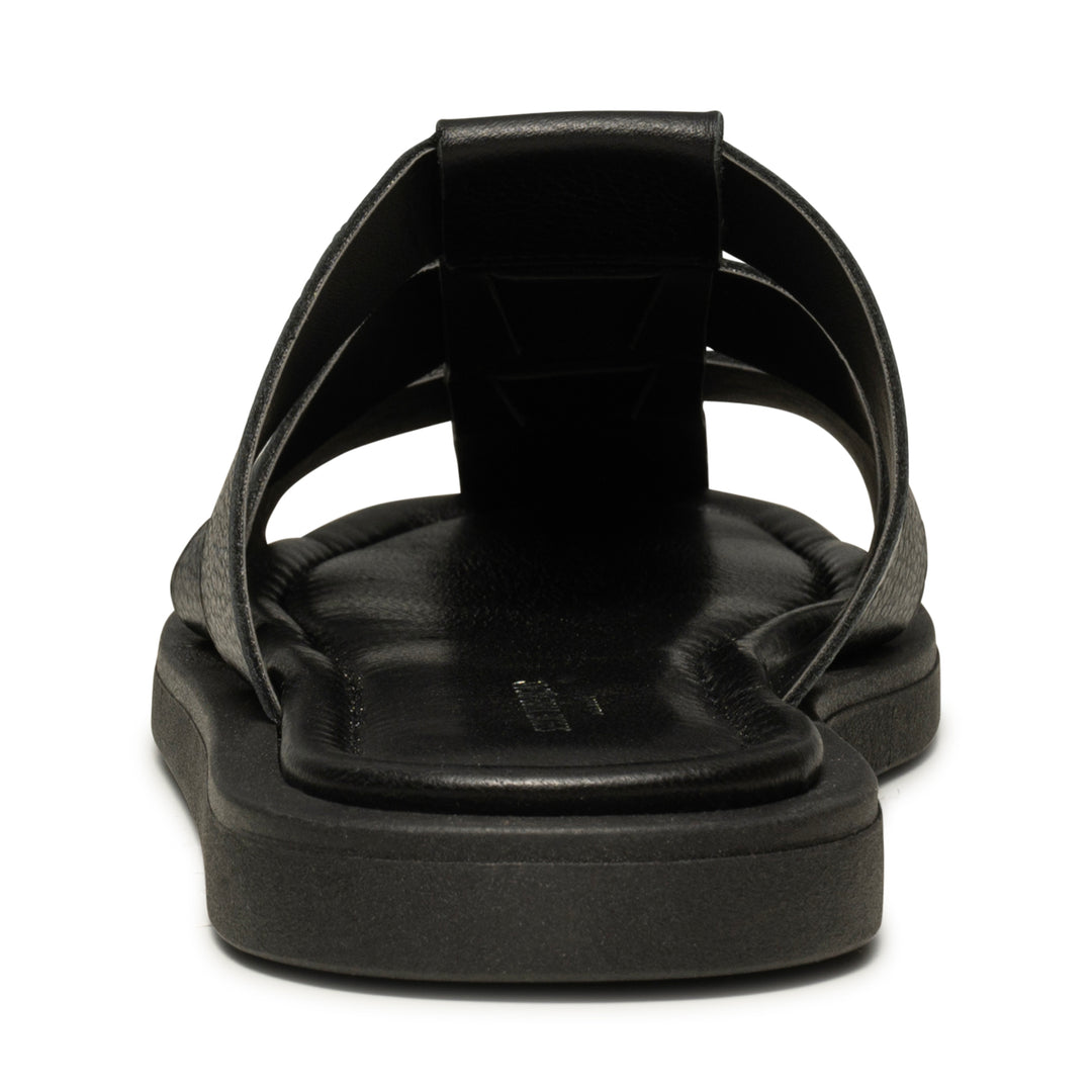 Krista fisherman mule leather - BLACK – SHOE THE BEAR - COM