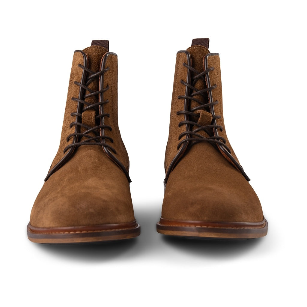 SHOE THE BEAR MENS Ned Suede Boots 135 TOBACCO