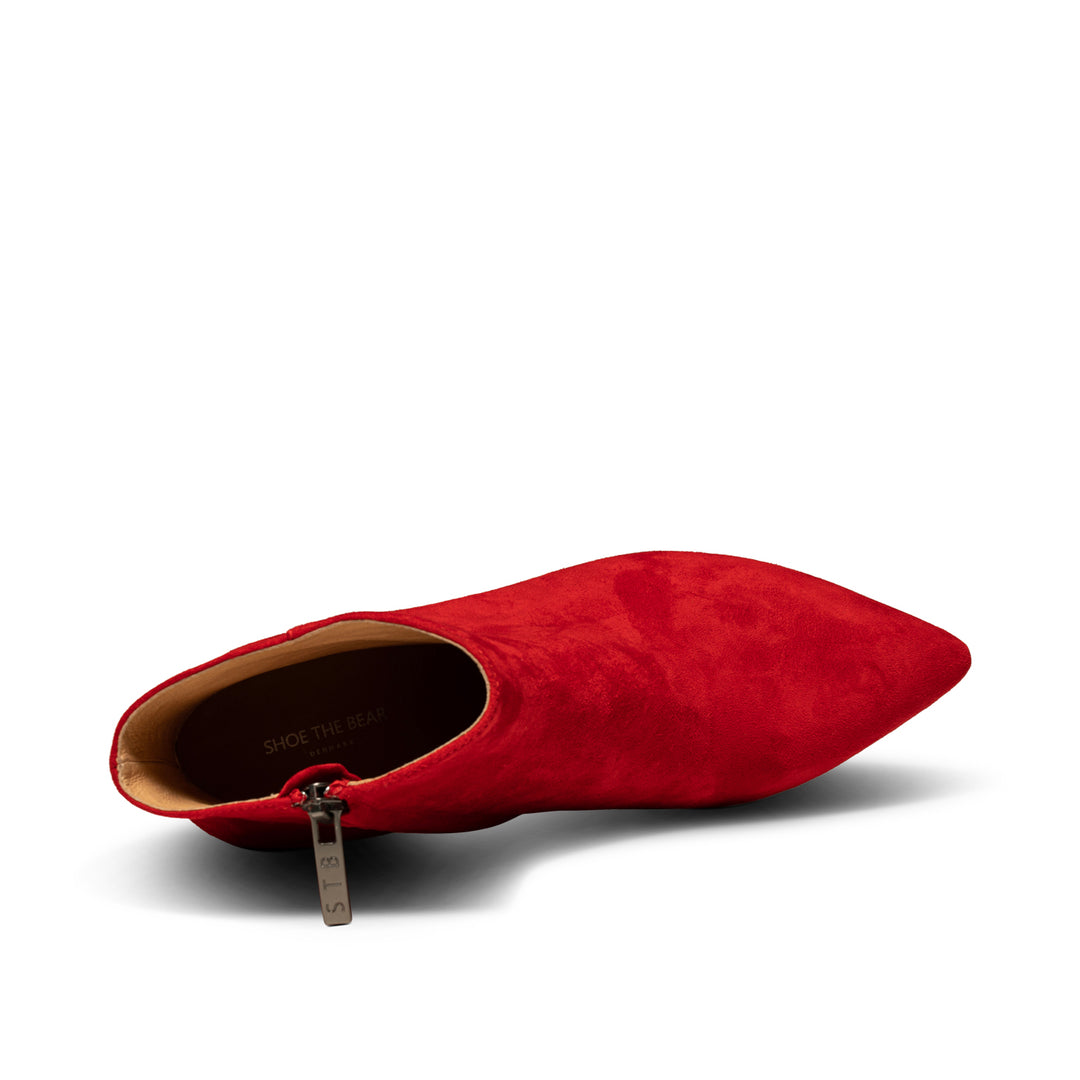 Shoe Suede Red Booties Mint Velvet Red Boots ROYAL SUEDE – RED Low