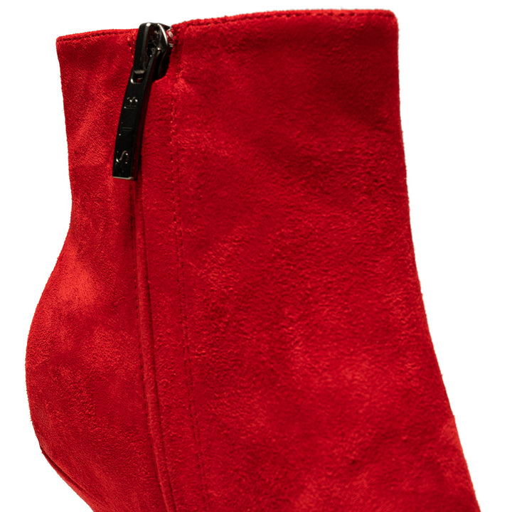 Vega Bootie Suede Fire Red SHOE THE BEAR COM