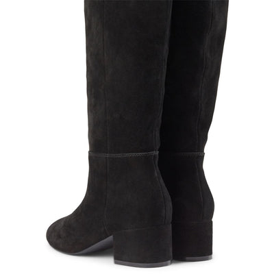 SHOE THE BEAR WOMENS Sophy Suede Knee High Boot Boots 110 BLACK