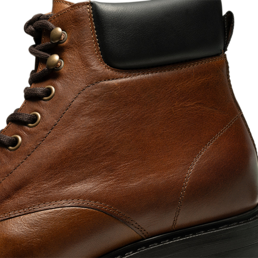 Stellan Lace Up Boot Leather TAN SHOE THE BEAR COM