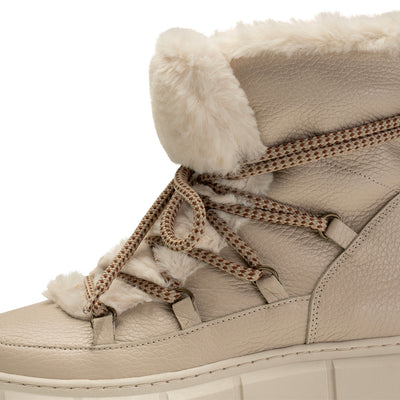 SHOE THE BEAR WOMENS Tove Winterboot Leather Boots 127 OFF WHITE