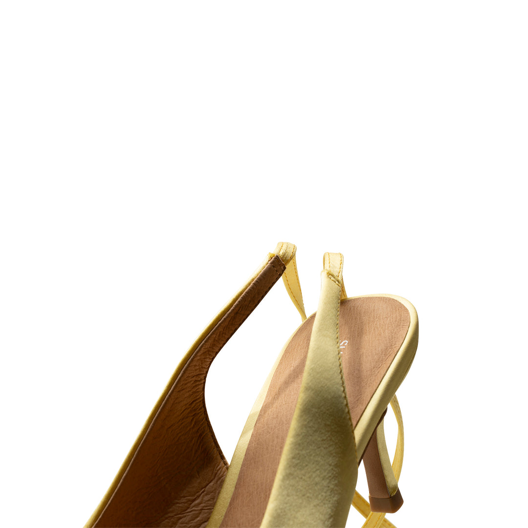 Amia tie-up pump satin - BUTTER SATIN – SHOE THE BEAR - COM