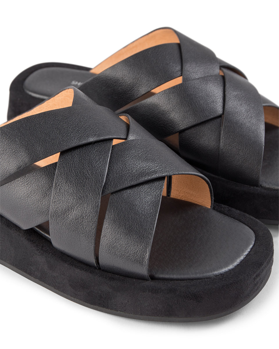BRENTELLA ALIDEA MULE ブラック 38 BRENTELLA ALIDEA MULE ブラック 38