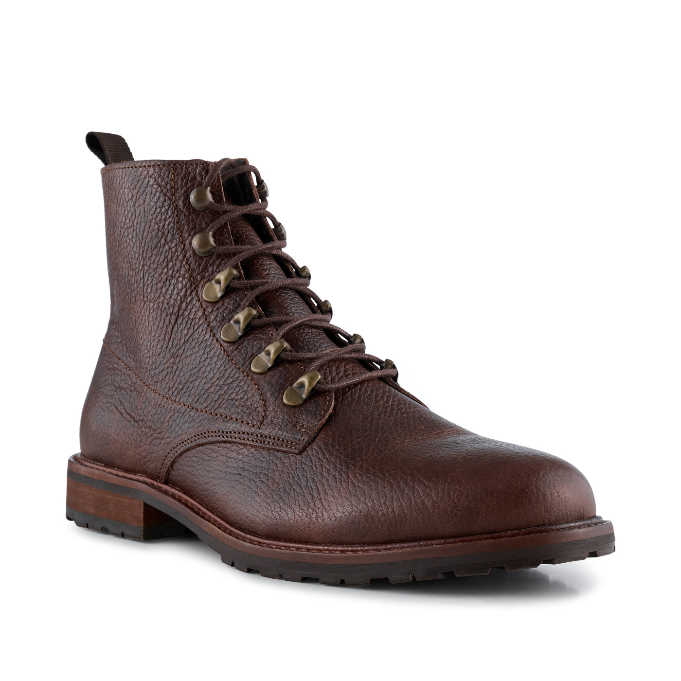 SHOE THE BEAR MENS Brigade Leather Boot Boots 130 BROWN