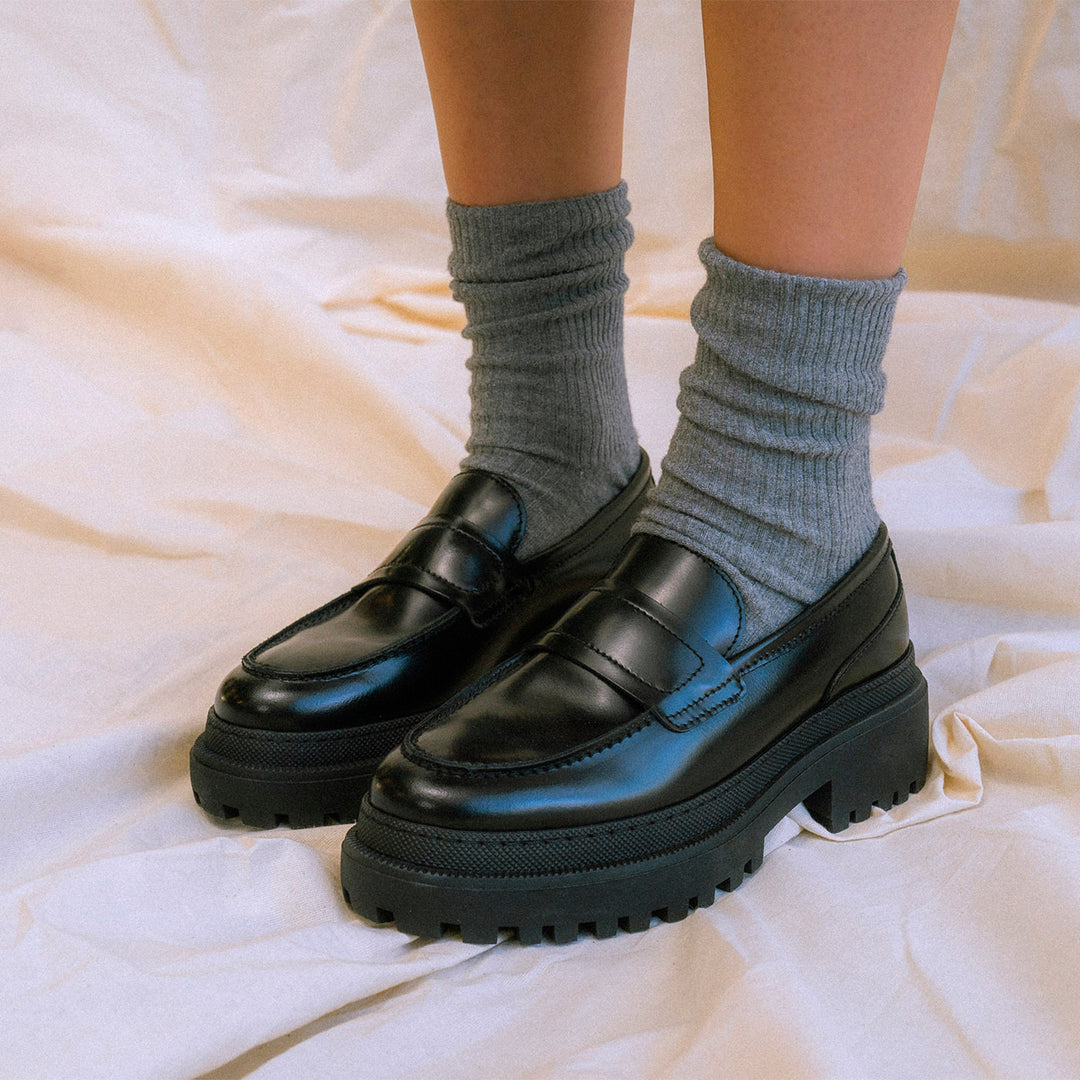 Iona loafer leather BLACK POLIDO HIGH SHINE SHOE THE BEAR COM