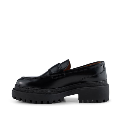 Iona loafer leather - BLACK POLIDO HIGH SHINE – SHOE THE BEAR - COM
