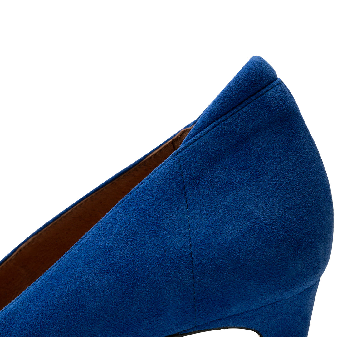 Kelly heel suede - COBALT – SHOE THE BEAR - COM