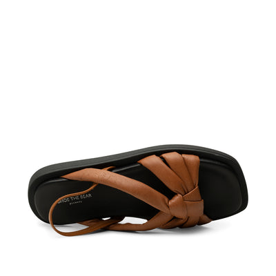 SHOE THE BEAR WOMENS Krista slingback sandal leather Sandals 135 TAN
