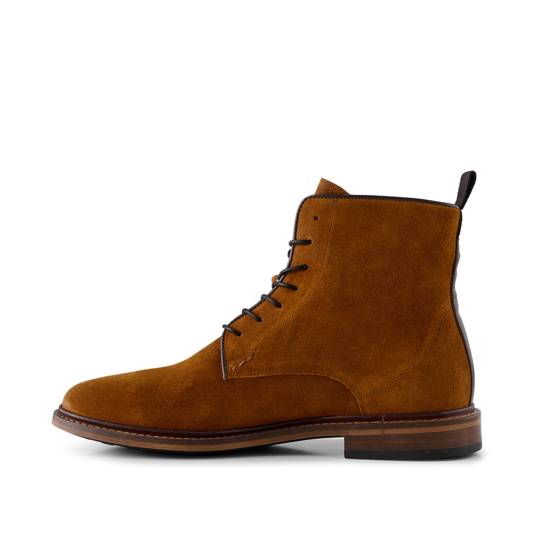 【NONCODE】Ned Buckle Suede Middle Boots Ned Boot Waxed Suede - TAN – SHOE THE BEAR - COM