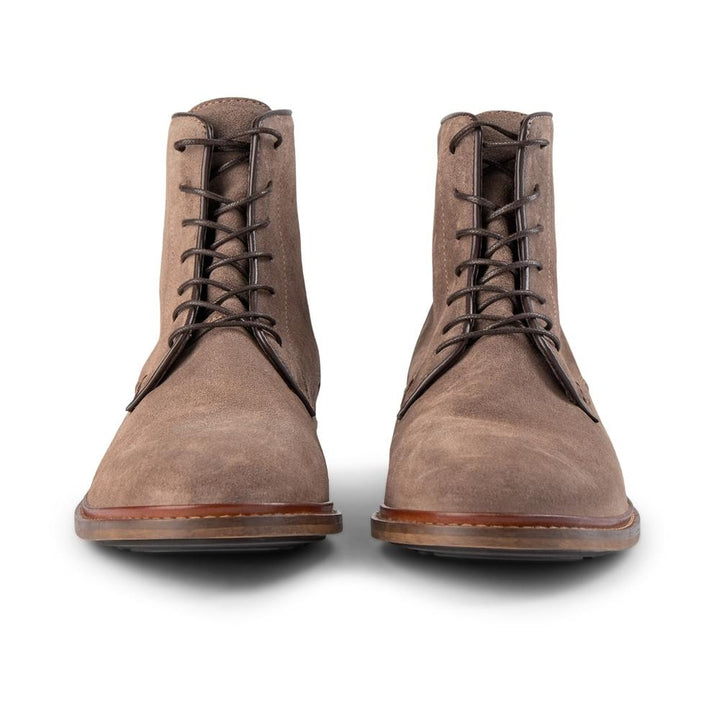 【NONCODE】Ned Buckle Suede Middle Boots Ned Boot Waxed Suede - TAN – SHOE THE BEAR - COM