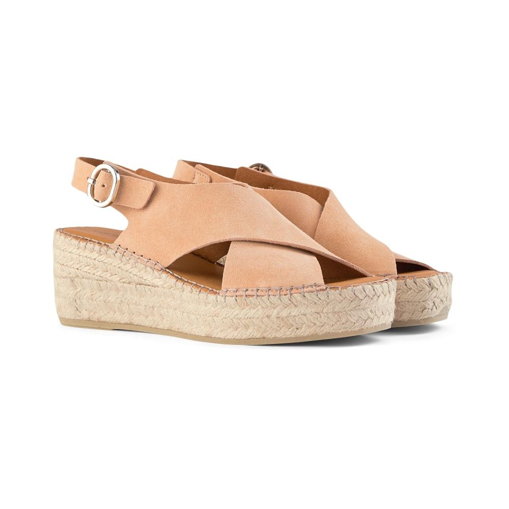 Orchid wedge suede APRICOT – SHOE THE BEAR COM