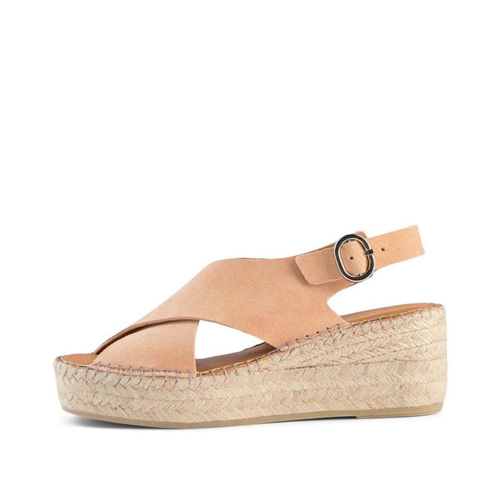 Orchid wedge suede APRICOT – SHOE THE BEAR COM1