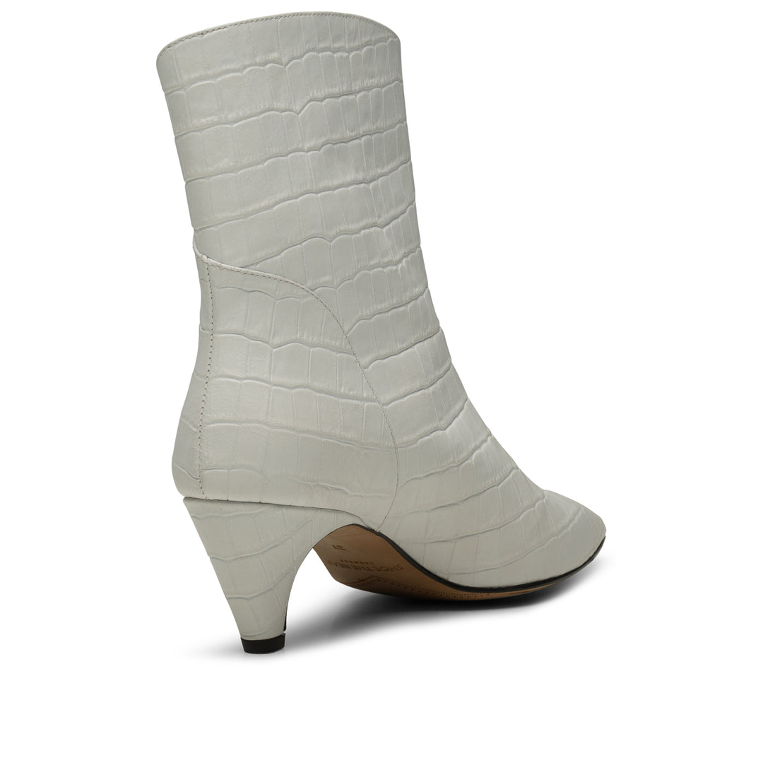 Paula boot leather OFF WHITE CROCO – SHOE THE BEAR COM