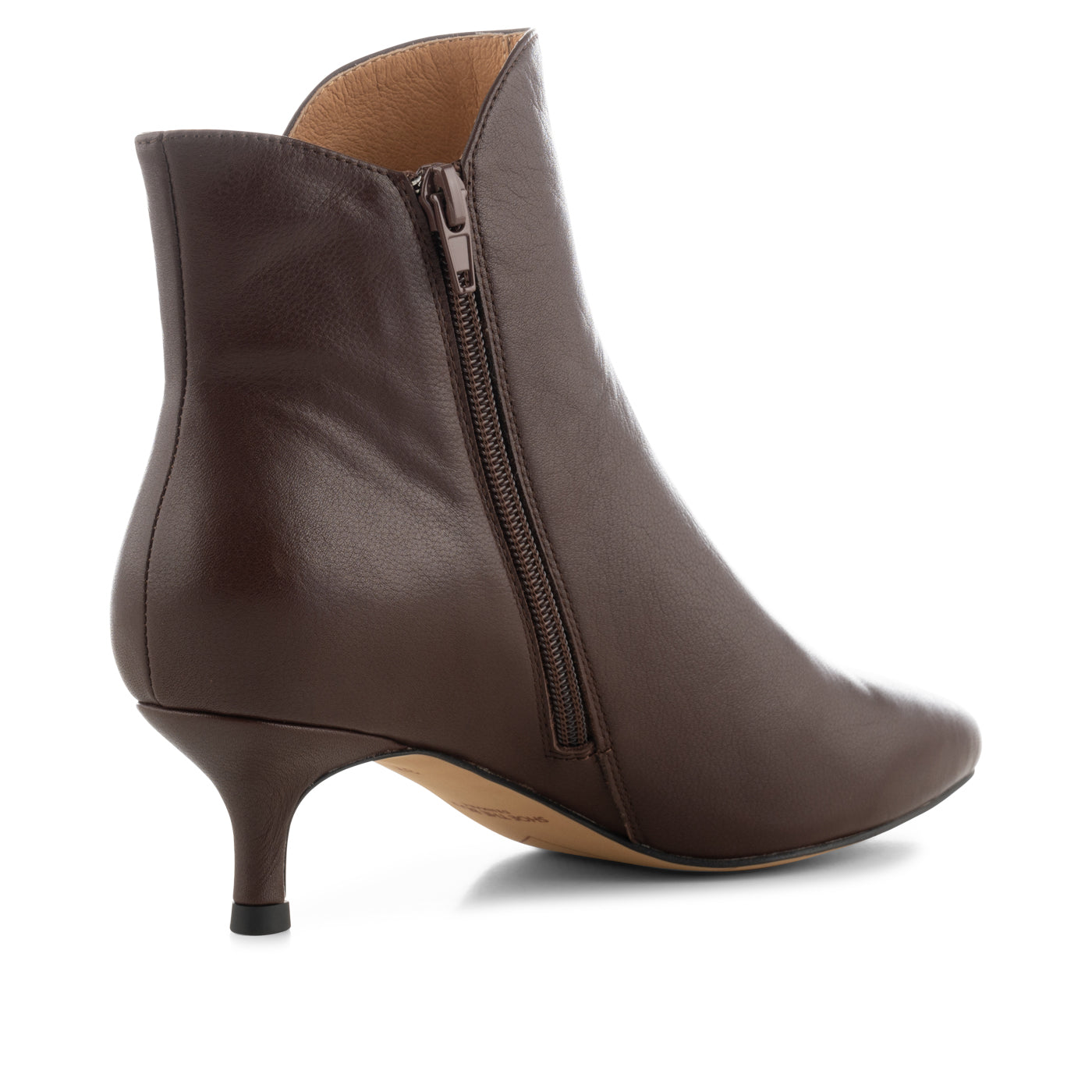 SHOE THE BEAR WOMENS Saga boot leather Heels 130 BROWN