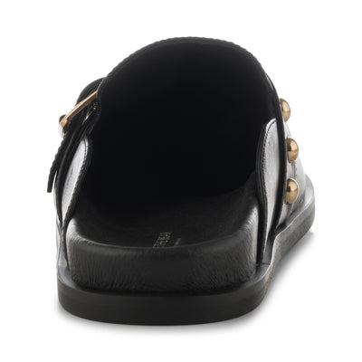 SHOE THE BEAR WOMENS Siri buckle clog leather Shoes 110 BLACK