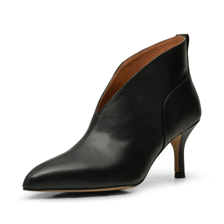 Valentine heel leather BLACK SHOE THE BEAR COM