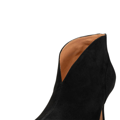 SHOE THE BEAR WOMENS Valentine heel suede Heels 110 BLACK