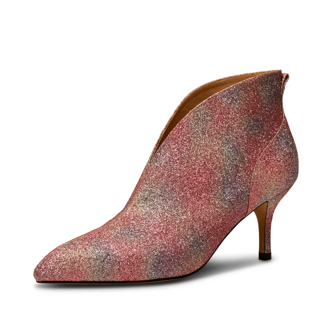 Valentine low bootie glitter MULTI LILAC GLITTER SHOE THE BEAR COM