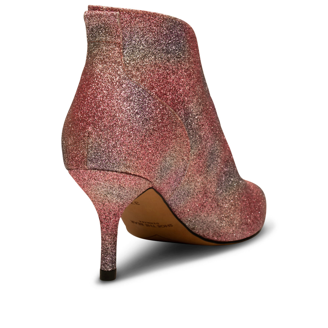 Glitter bootie heels best sale