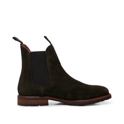 SHOE THE BEAR MENS York chelsea boot suede Boots 130 BROWN
