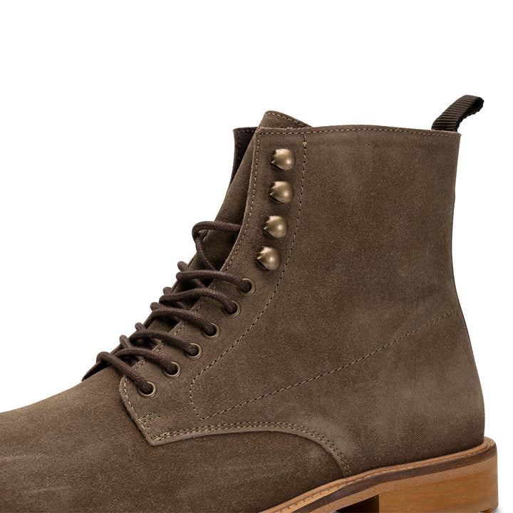【U LAN】Suede lace-up boxing shoes Suede lace-up boxing shoes - ULAN | 60% - Asian Fashion